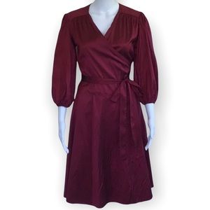 Calypso Silk Wrap 3/4 Sleeve Dress
